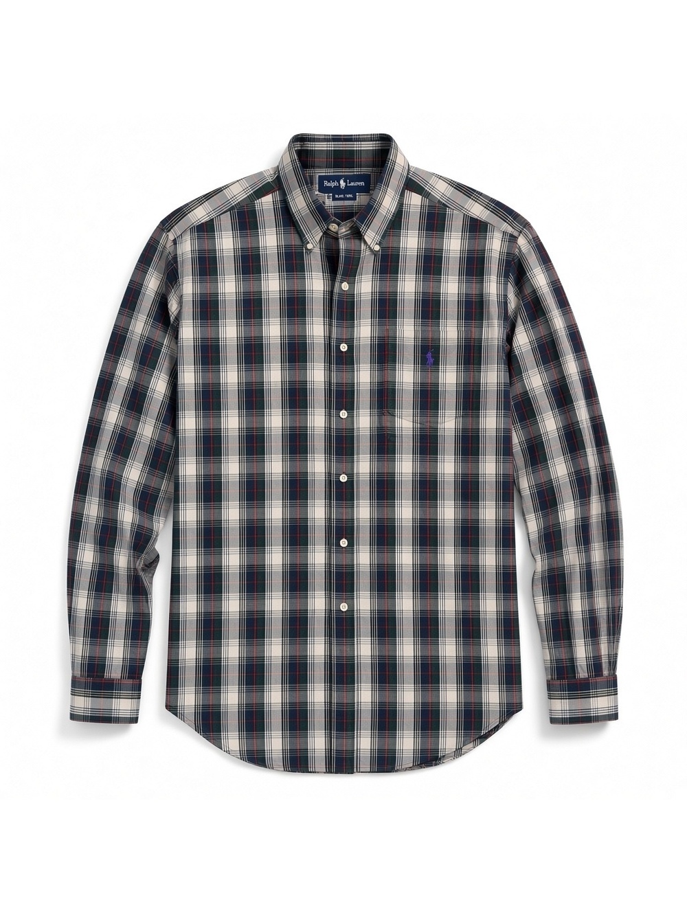 Ralph Lauren Men's Classic Fit Plaid Button-Down Shirt, Size